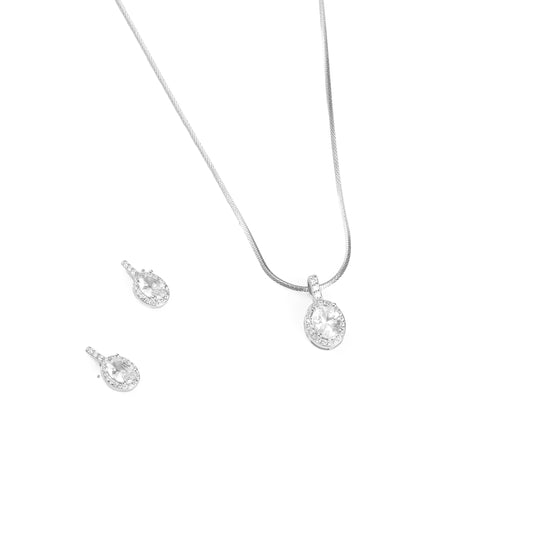 Timeless Crystal Earring-Pendant Set