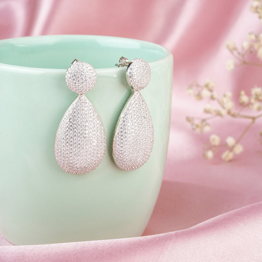 Sparkling Water-drop Earrings