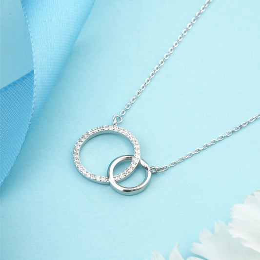 Silver Circles Necklace