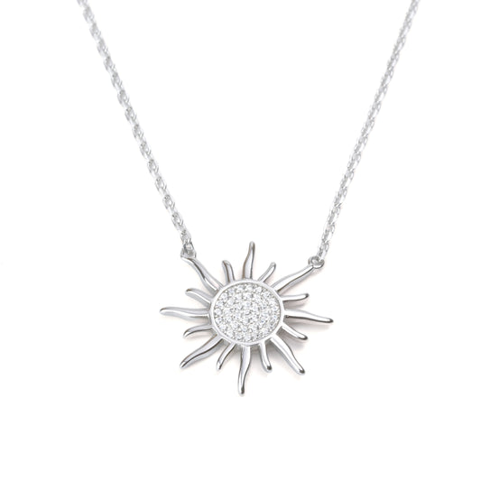 Celestial Radiance Silver Necklace