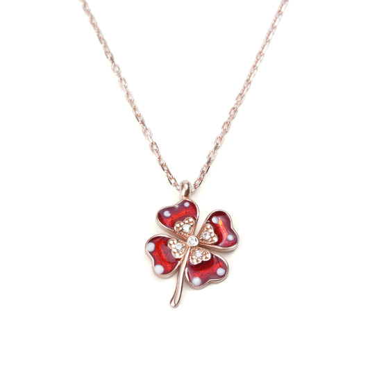 Rose Gold Floral Elegance Necklace