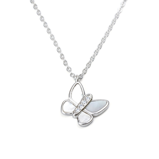 Silver Flutter Necklace