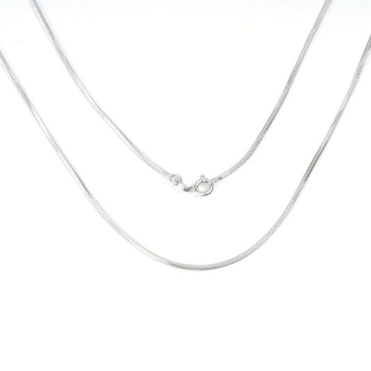 Smooth Silver Snake necklace