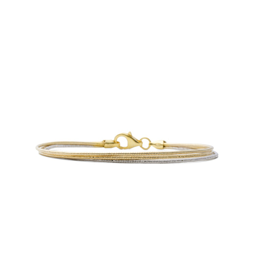 Bi-Gold Silver Highlight Bracelet