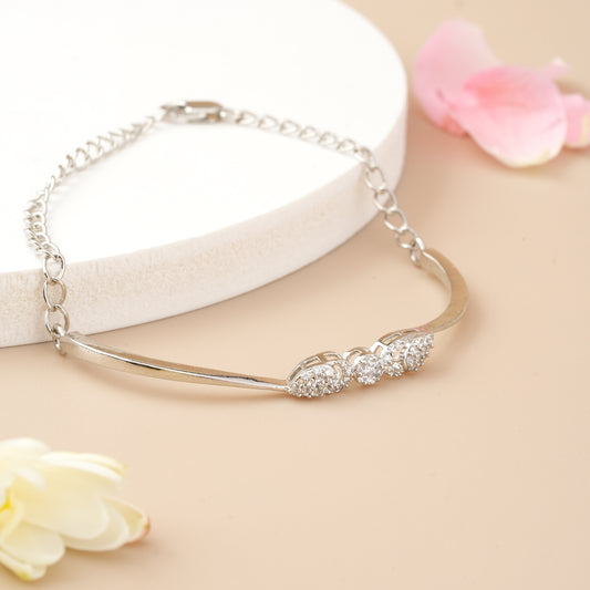 Dazzling Silver Delight Bracelet