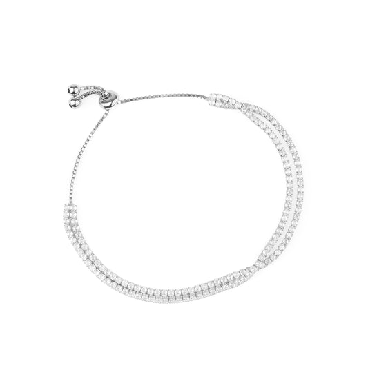 2-row Chit-Chat Chic Tennis Bracelet