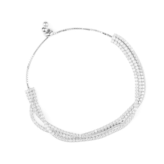 3-row Chit-Chat Chic Tennis Bracelet