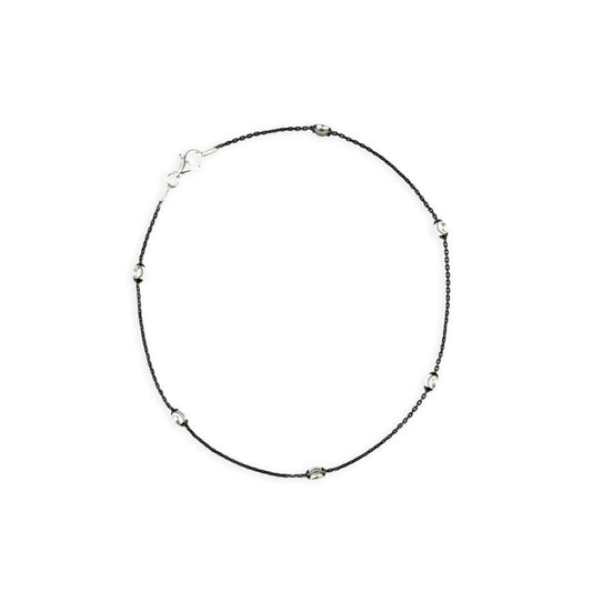 Silver Kaala Dhaaga Anklet