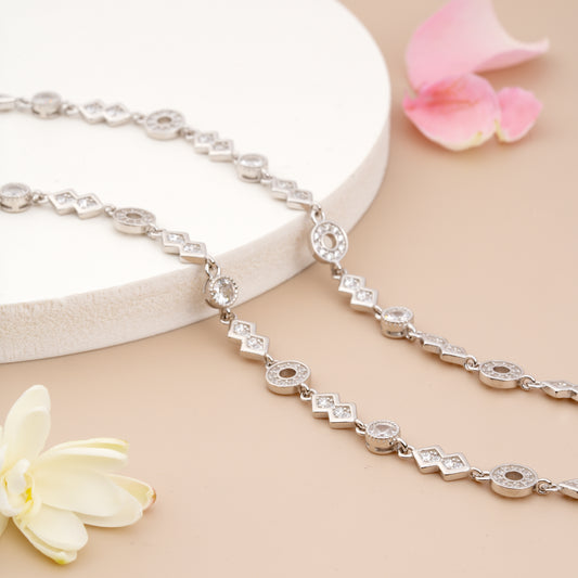 Silver Twinkling Anklet