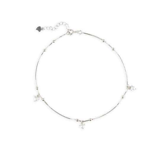 Silver Sweetheart Anklet