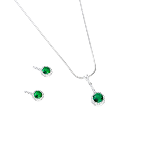 Modern Classic Earring-Pendant Set