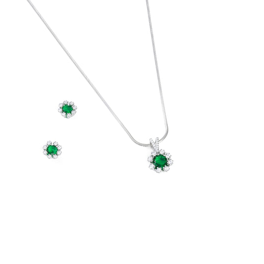 Exquisite AAA Gemstone Earring-Pendant Set