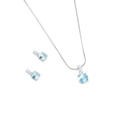 Water Droplet Earring-Pendant Set