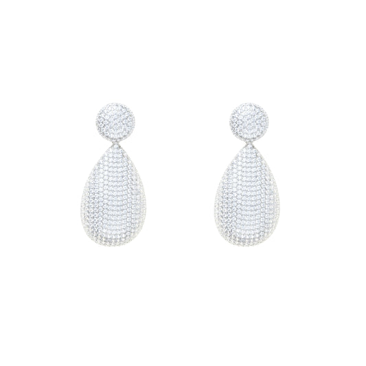 Sparkling Water-drop Earrings