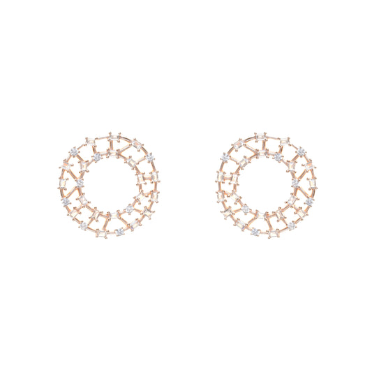 Twinkle Tangle Round Earrings