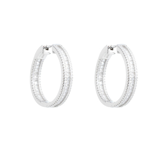 Glimmering Twilight Hoop Earrings