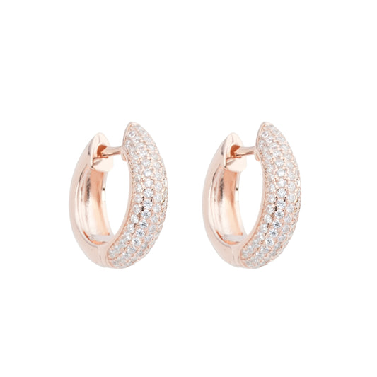 Twinkle Toes Rose Gold Hoops