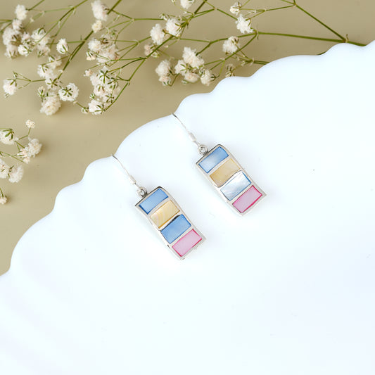 Pastel Spectrum Rectangle Dangles