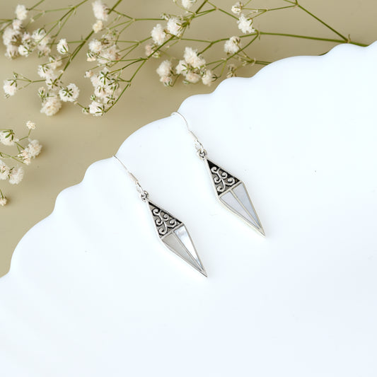 Silver Quad Dangle Earrings