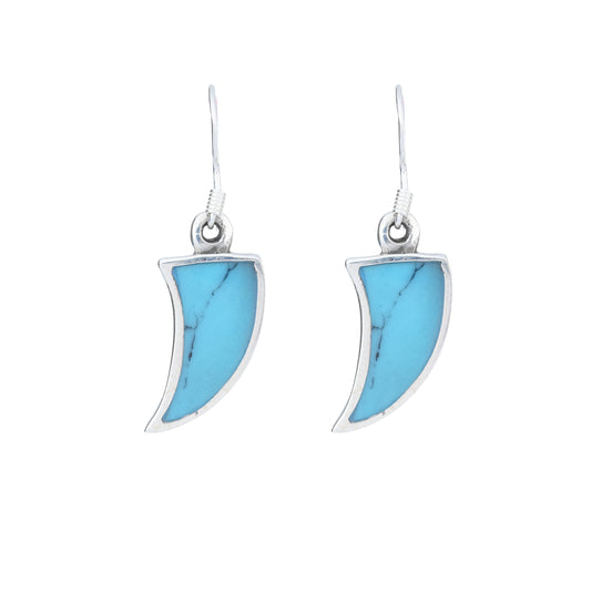 Silver Aqua Chic Dangle Earrings