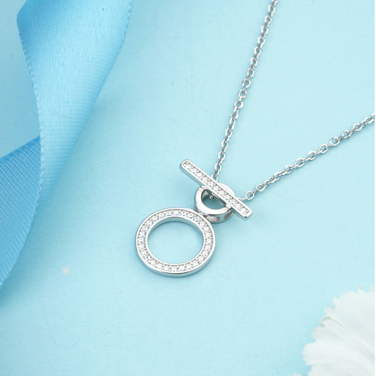 Infinty circle and dash NEcklace