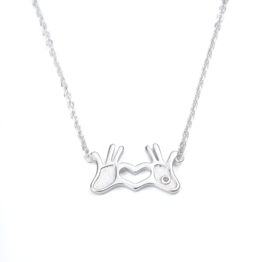 Celestial Heart Silver necklace